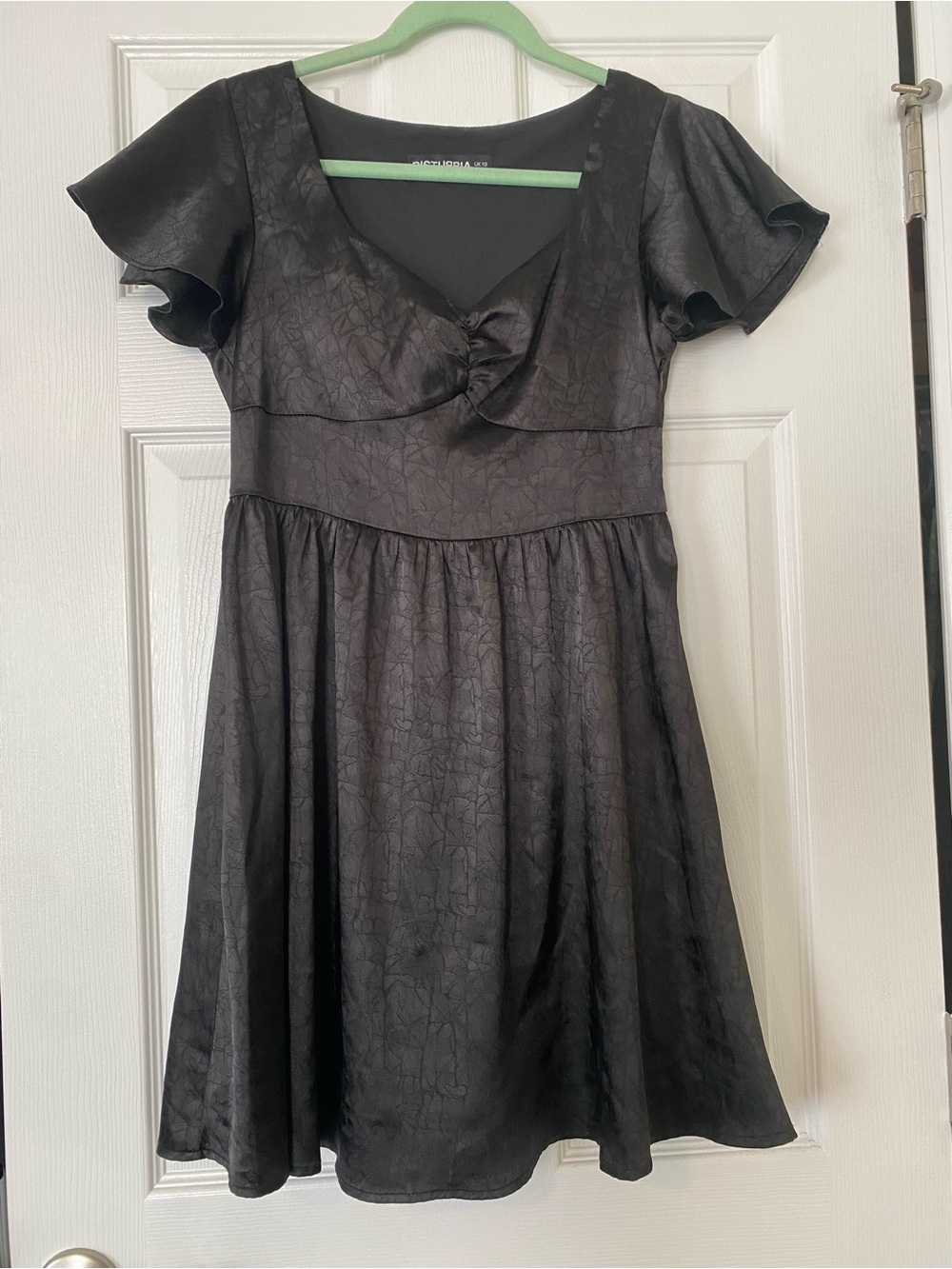 Disturbia Black Dress Sweetheart Neckline Fit & Flare‎ US 6 UK 10 New No Tags